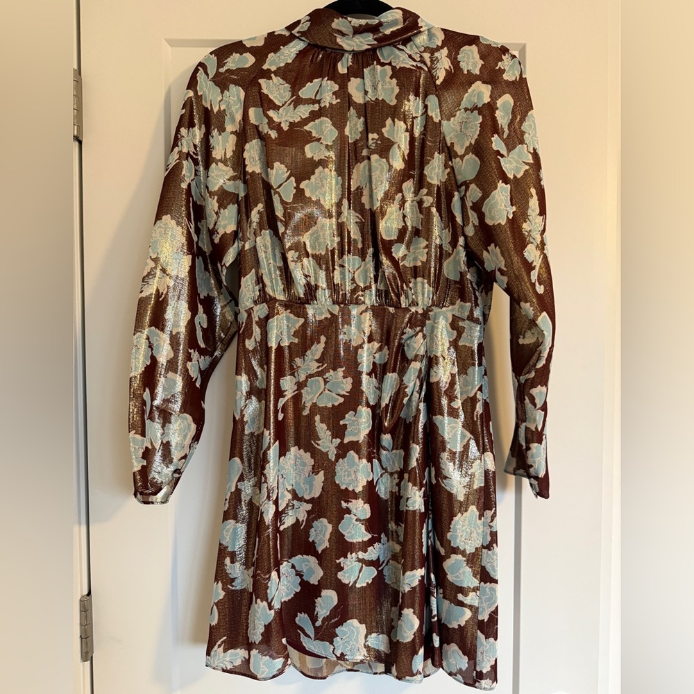 NWT, Tanya Taylor long-sleeve mini dress, size 6